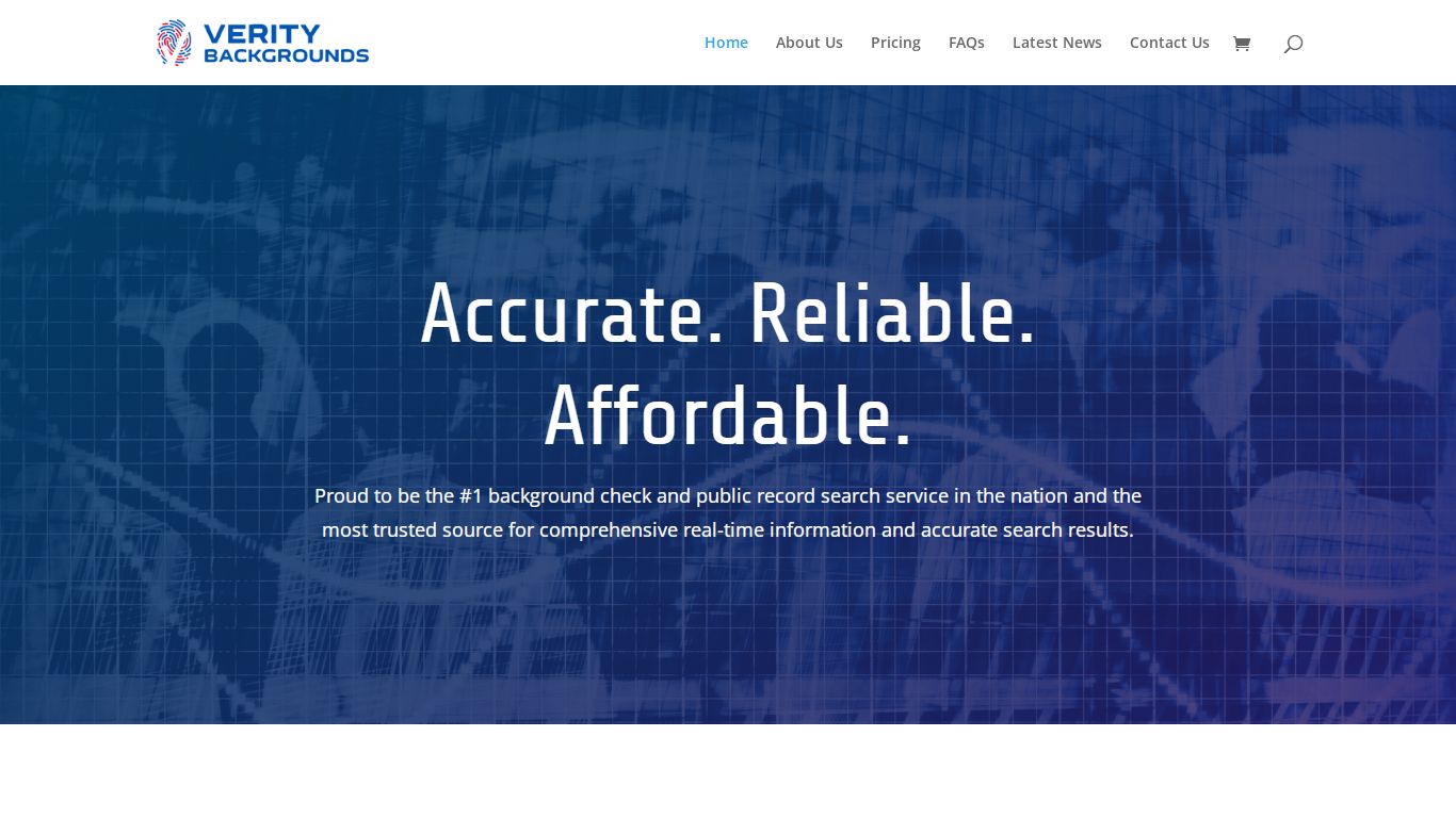 Verity Backgrounds: background check and public record search services